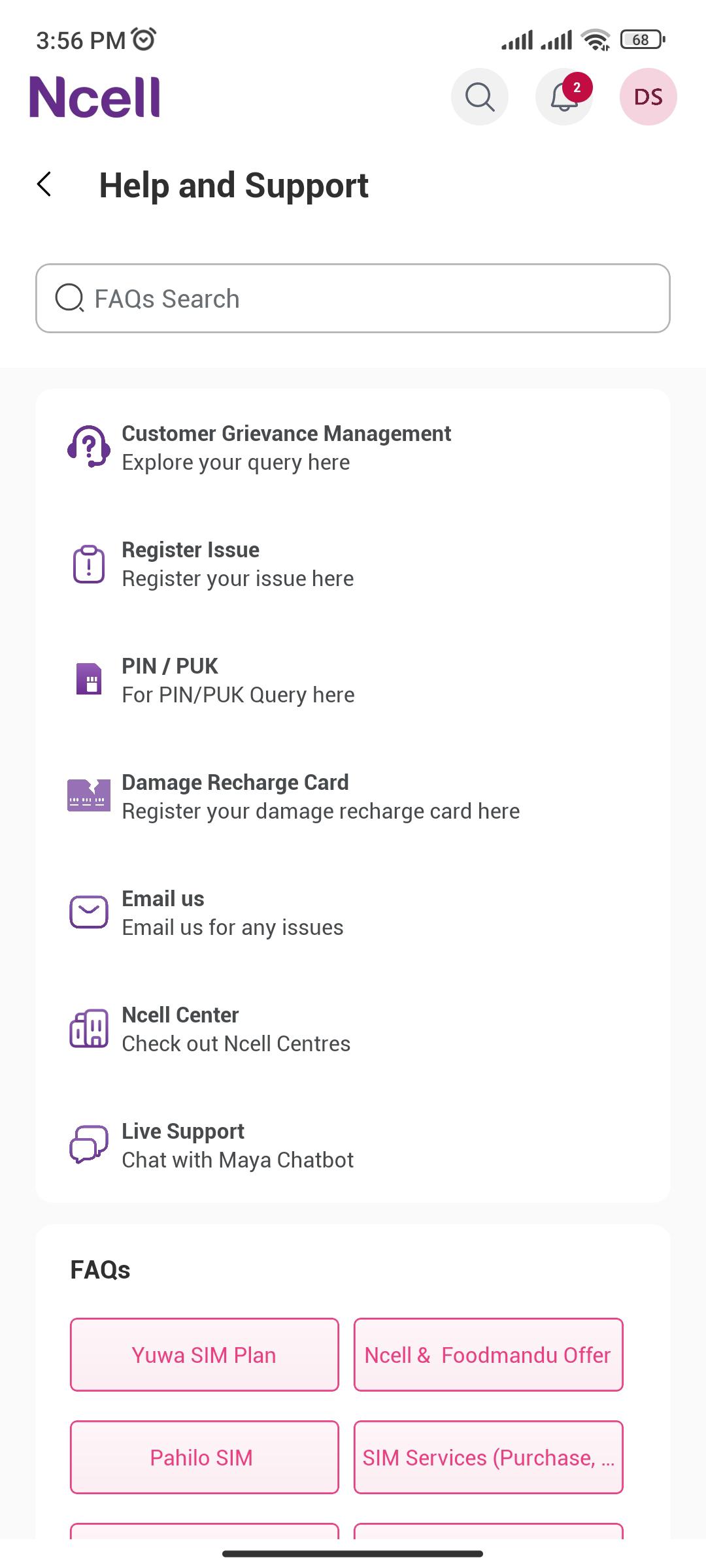 Support & Tracking